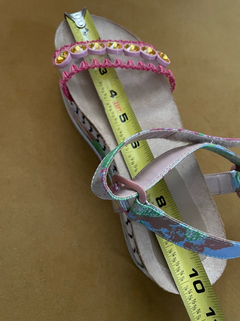 Betsey Johnson Womens Tovaa Floral Flatform Sandals US 10 - Picture 11 of 12